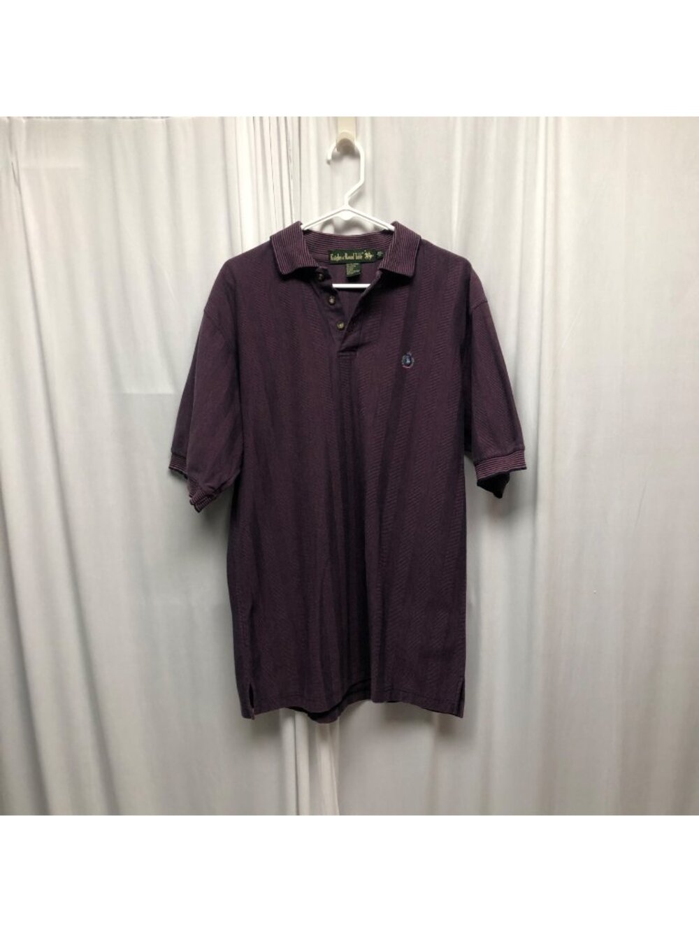 Knights Of Round Table Mens Purple Polo Shirt Size Big 1X Classic Casual Wear